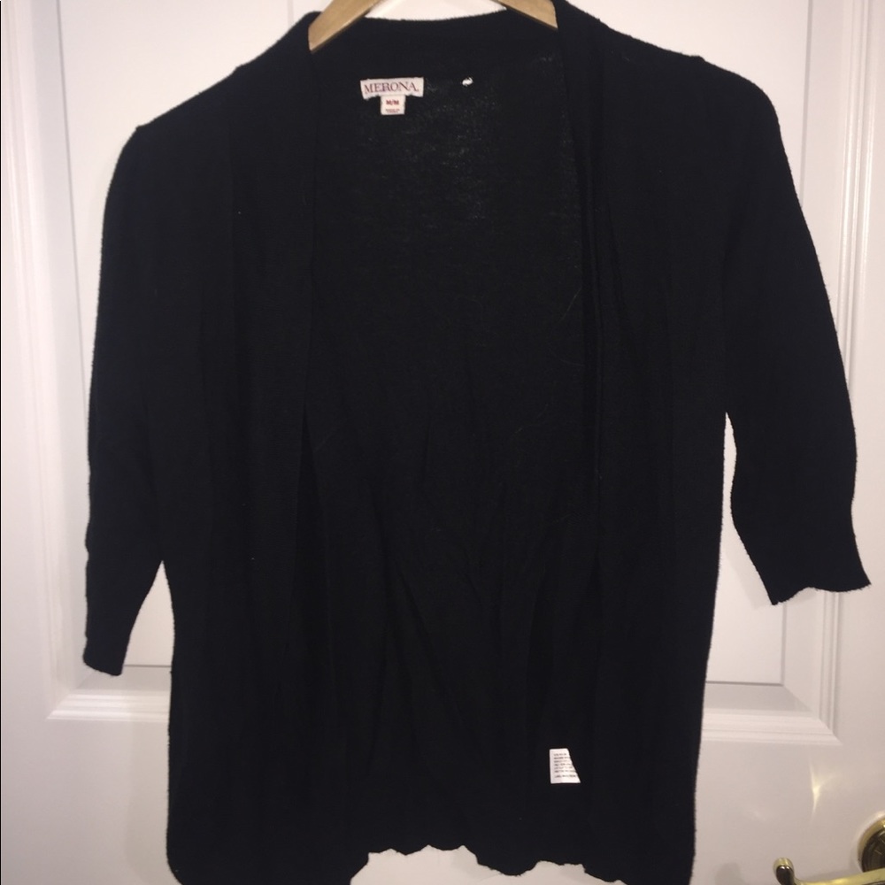 Black cardigan